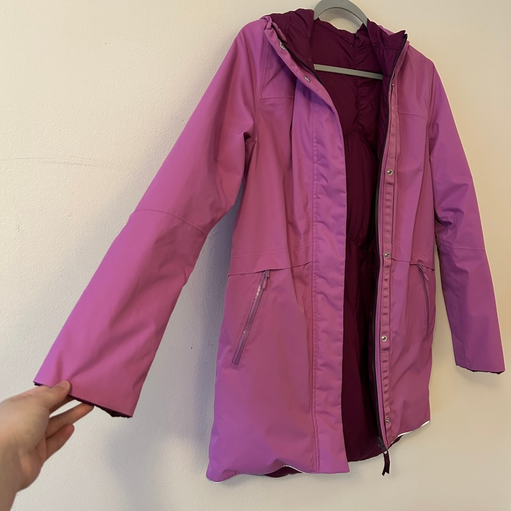 Ivivva By Lululemon Girls Knock Down The Cold Jacket Reversible Goose Down 10 - Picture 4 of 10